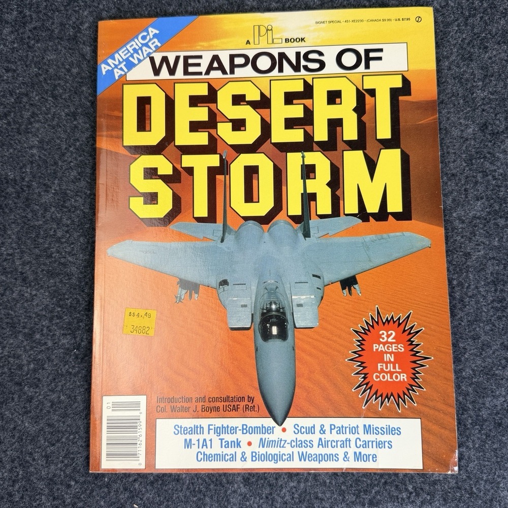 Weapons of Desert Storm 1991 PPI Book Walter J Boyne Gulf War Military VG